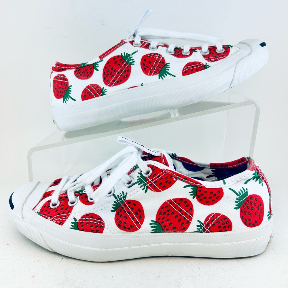Converse Marimekko x Jack Purcell Ox White Red Strawberry Sneakers size 6 37 - Picture 5 of 14